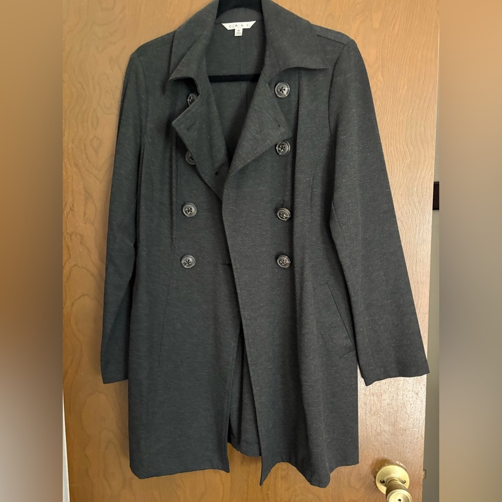 CAbi Charcoal Casablanca Ponte Double-Breasted Coat